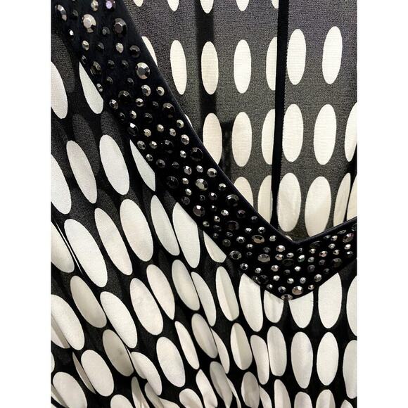 ✨HOST PICK✨ - St John Mini Bohemian Chic Black/White Tunic - Size Medium (EUC) - Picture 4 of 9